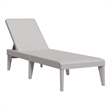 vidaXL Polypropylene Standard Foldable Sun Lounger in Gray