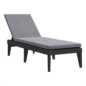 vidaXL Polypropylene Standard Sun Lounger in Anthracite