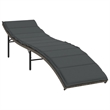 vidaXL Sun Lounger in Gray