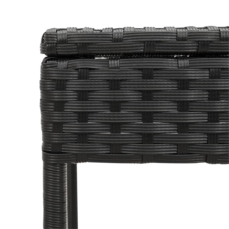 vidaXL  Sun Lounger Set in Black and Cream White