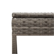 vidaXL PE Rattan Adjustable Height Sun Lounger Set in Gray