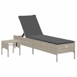 vidaXL  Sun Lounger Set in Light Gray
