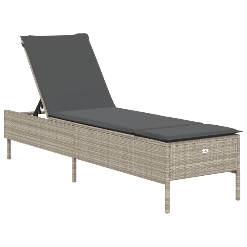 vidaXL  Sun Lounger Set in Light Gray