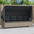 vidaXL Sun Lounger in Light Gray and Dark Gray