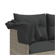 vidaXL Sun Lounger in Light Gray and Dark Gray