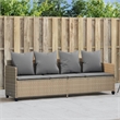 vidaXL Sun Lounger in Beige and Light Gray