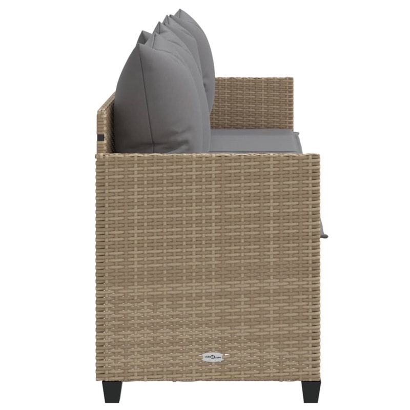 vidaXL Sun Lounger in Beige and Light Gray