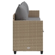 vidaXL Sun Lounger in Beige and Light Gray
