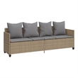 vidaXL Sun Lounger in Beige and Light Gray