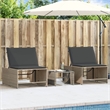vidaXL Sun Lounger in Gray