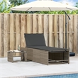 vidaXL Sun Lounger in Gray