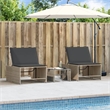 vidaXL Sun Lounger in Gray