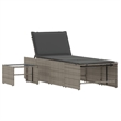 vidaXL Sun Lounger in Gray