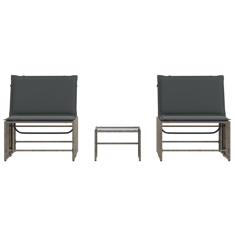 vidaXL Sun Lounger in Gray