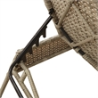 vidaXL Poly Rattan 78.7x23.2x33.5in Sun Lounger in Light Gray