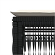vidaXL PE Rattan Large Sun Lounger Set (3 pcs) w/ Armrests in Black