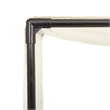 vidaXL Double Sun Lounger in Brown and Cream White
