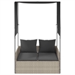 vidaXL Double Sun Lounger in Light Gray