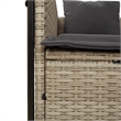 vidaXL Double Sun Lounger in Light Gray