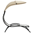 vidaXL Sun Lounger with Canopy in Cream