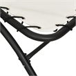 vidaXL Sun Lounger with Canopy in Cream