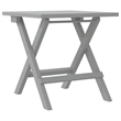vidaXL Solid Acacia Wood Standard Foldable Sun Lounger in Gray