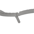 vidaXL Solid Acacia Wood Standard Foldable Sun Lounger in Gray