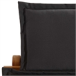 vidaXL Solid Acacia Wood Medium Foldable Sun Lounger in Dark Gray