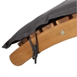 vidaXL Solid Acacia Wood Medium Foldable Sun Lounger in Dark Gray