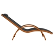 vidaXL Textilene Standard Foldable Sun Lounger in Gray