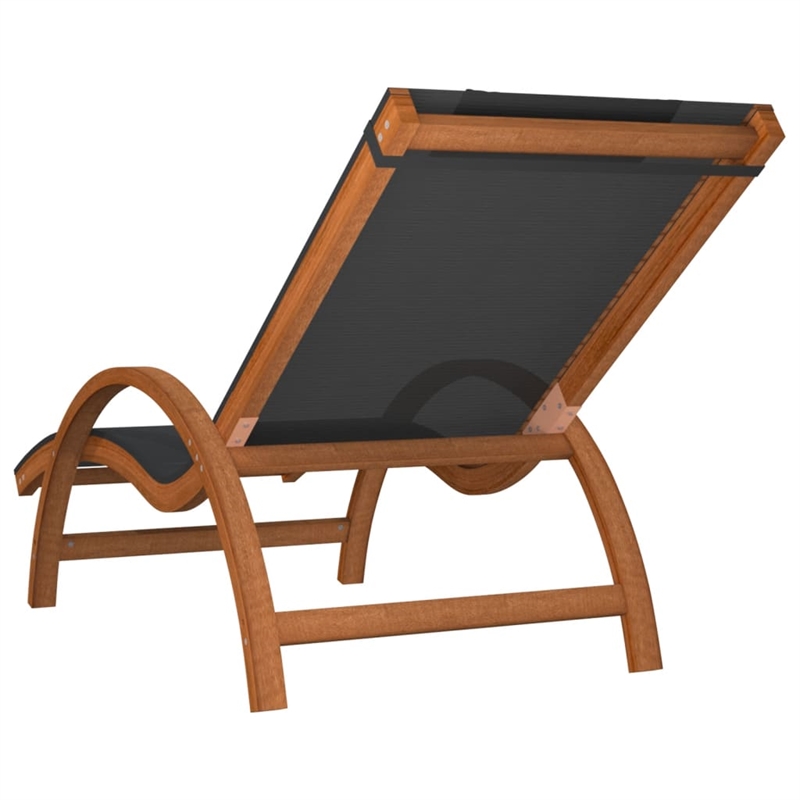 vidaXL Textilene Standard Foldable Sun Lounger in Gray