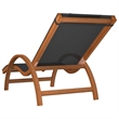 vidaXL Textilene Standard Foldable Sun Lounger in Gray