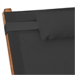 vidaXL Textilene Standard Foldable Sun Lounger in Gray