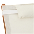 vidaXL Textilene and Solid Poplar Wood Rocking Chair in White