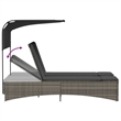 vidaXL Patio Double Sun Lounger in Gray
