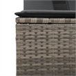 vidaXL Patio Double Sun Lounger in Gray