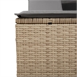 vidaXL Patio Double Sun Lounger in Mix Beige