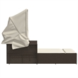 vidaXL Double Sun Lounger in Brown