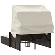 vidaXL Double Sun Lounger in Brown