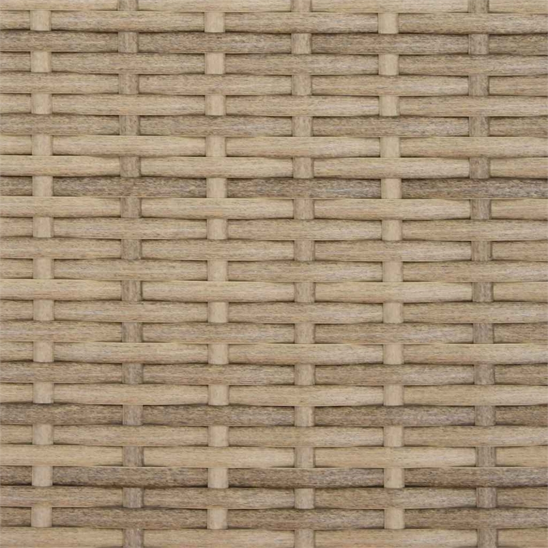 vidaXL Double Sun Lounger in Beige and Cream White