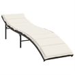vidaXL Sun Lounger Set of 2 in Brown and Cream White