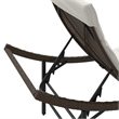vidaXL Sun Lounger Set of 2 in Brown and Cream White