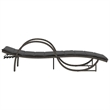 vidaXL PE Rattan Sun Lounger 23.6 x 78.3 x 16.5 in in Gray