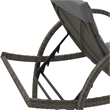 vidaXL PE Rattan Sun Lounger 23.6 x 78.3 x 16.5 in in Gray