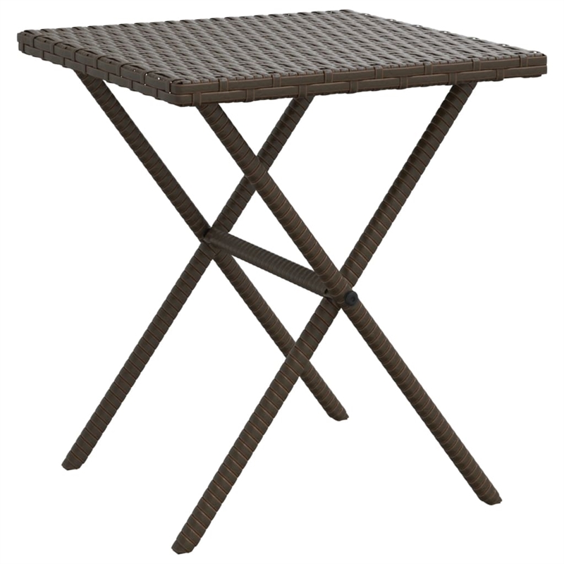 vidaXL PE Rattan Large Sun Lounger  in Brown (Set of 2)