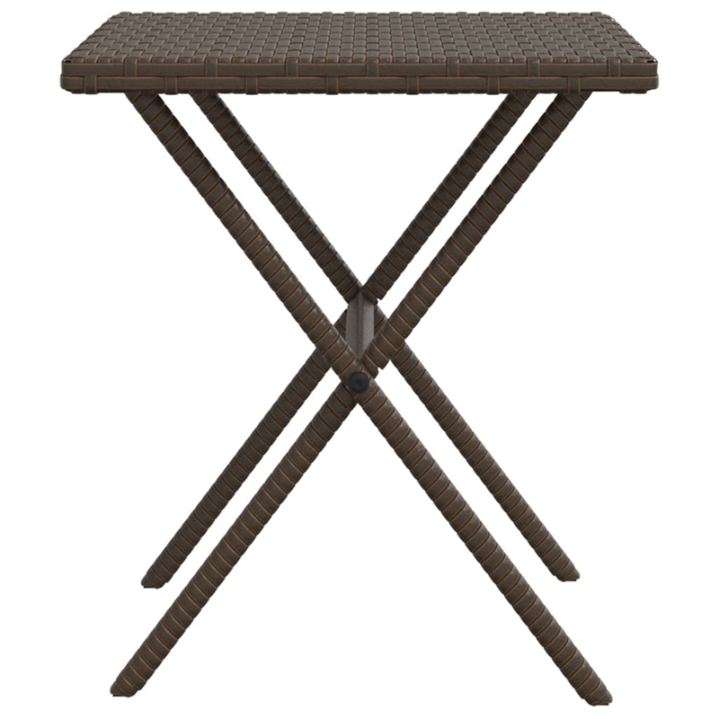 vidaXL PE Rattan Large Sun Lounger  in Brown (Set of 2)