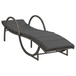 vidaXL PE Rattan Sun Lounger Adult Size in Gray  (Set of 2)