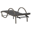 vidaXL PE Rattan Sun Lounger Adult Size in Gray  (Set of 2)