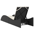 vidaXL Sun Lounger in Black