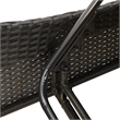 vidaXL Sun Lounger in Black